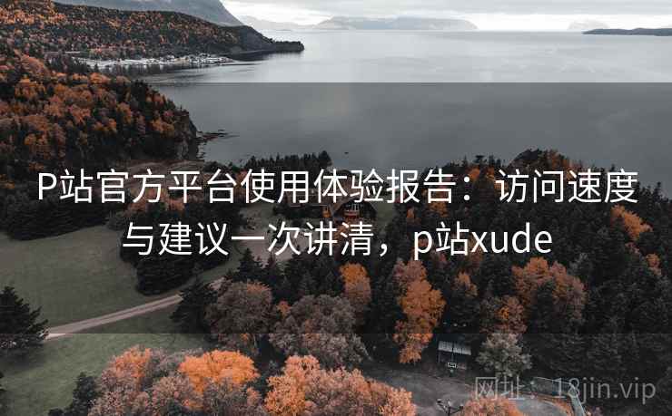P站官方平台使用体验报告：访问速度与建议一次讲清，p站xude