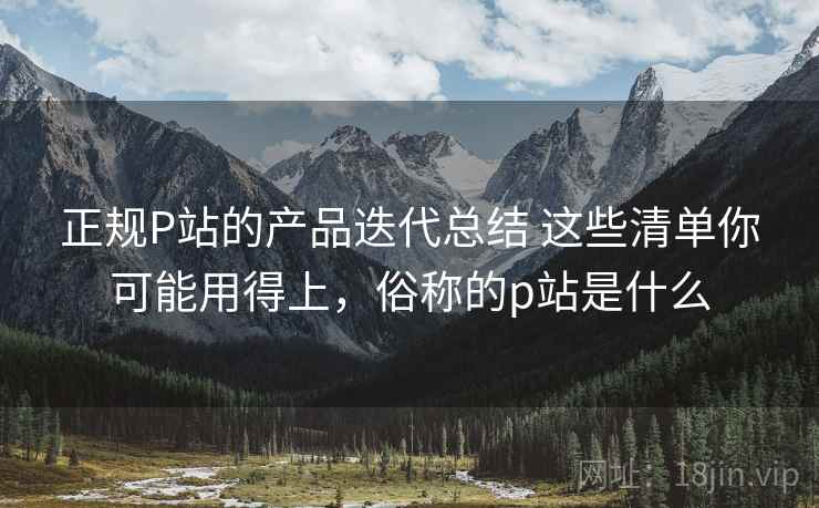 正规P站的产品迭代总结 这些清单你可能用得上，俗称的p站是什么