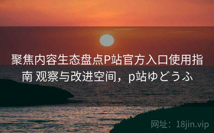 聚焦内容生态盘点P站官方入口使用指南 观察与改进空间，p站ゆどうふ
