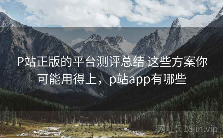 P站正版的平台测评总结 这些方案你可能用得上，p站app有哪些