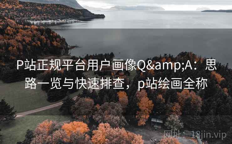 P站正规平台用户画像Q&A：思路一览与快速排查，p站绘画全称