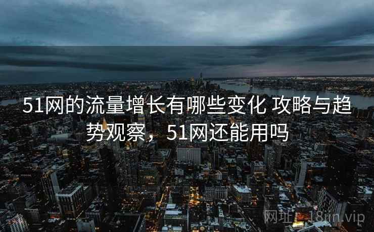 51网的流量增长有哪些变化 攻略与趋势观察，51网还能用吗