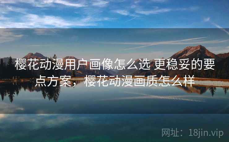 樱花动漫用户画像怎么选 更稳妥的要点方案，樱花动漫画质怎么样