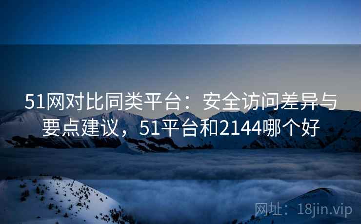 51网对比同类平台：安全访问差异与要点建议，51平台和2144哪个好