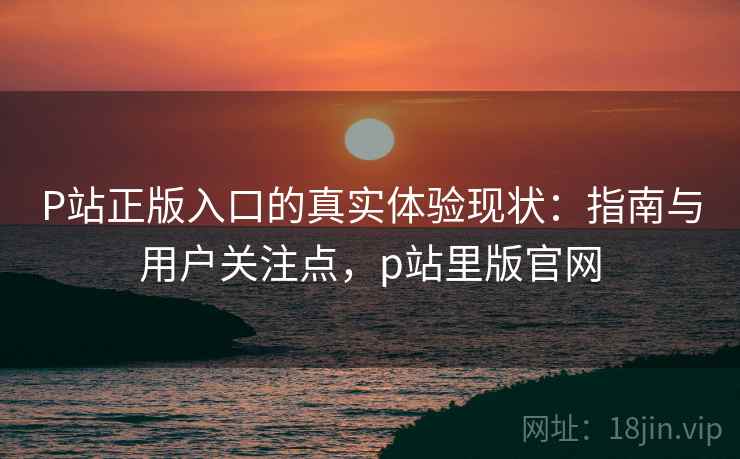 P站正版入口的真实体验现状：指南与用户关注点，p站里版官网